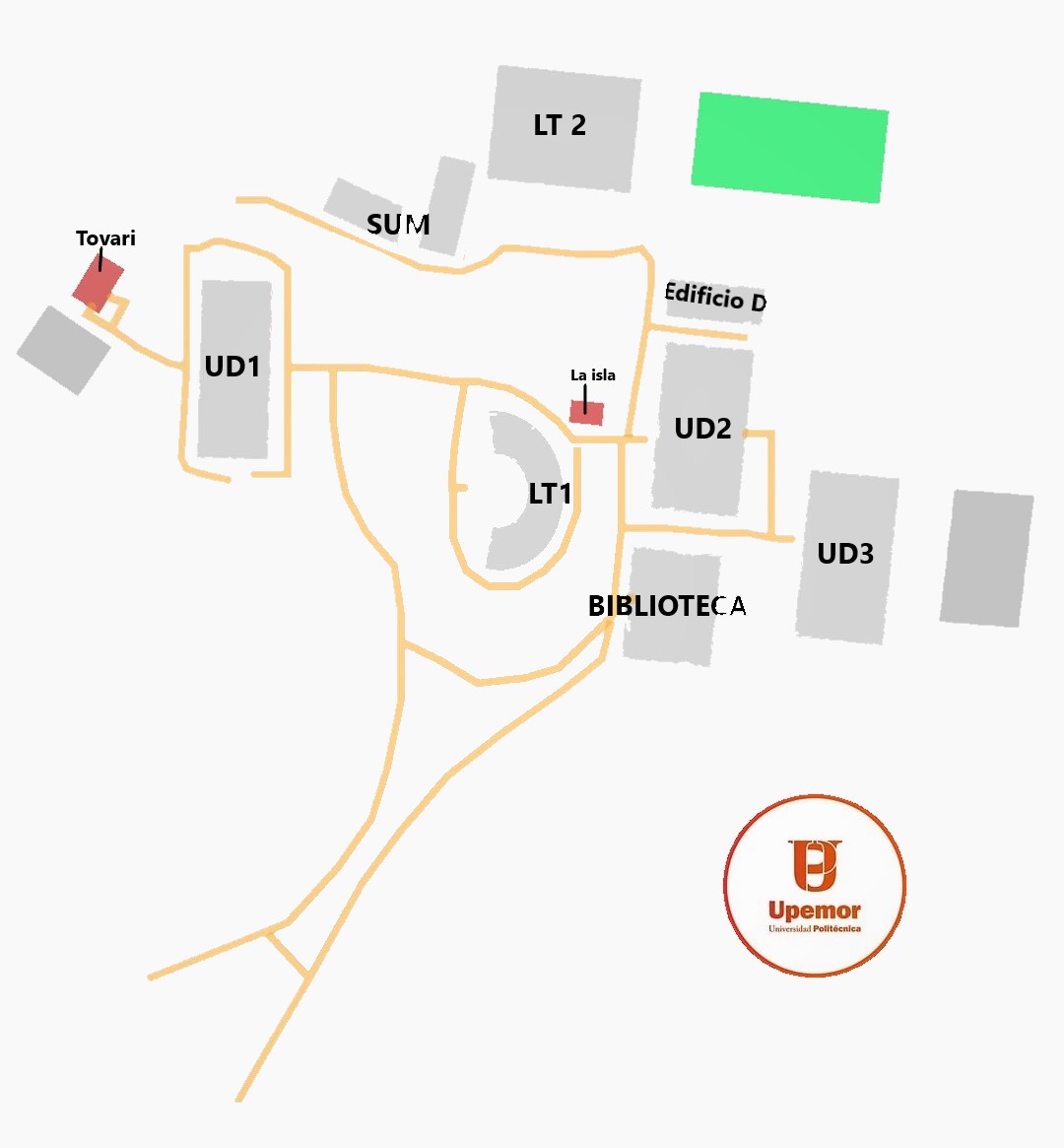 Mapa Upemor